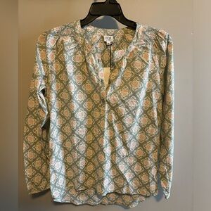 EQL by Kerrits Ladies Swiss Dot Peasant Top